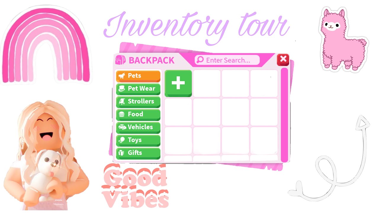 Inventory tour (so many cute pets!)￼