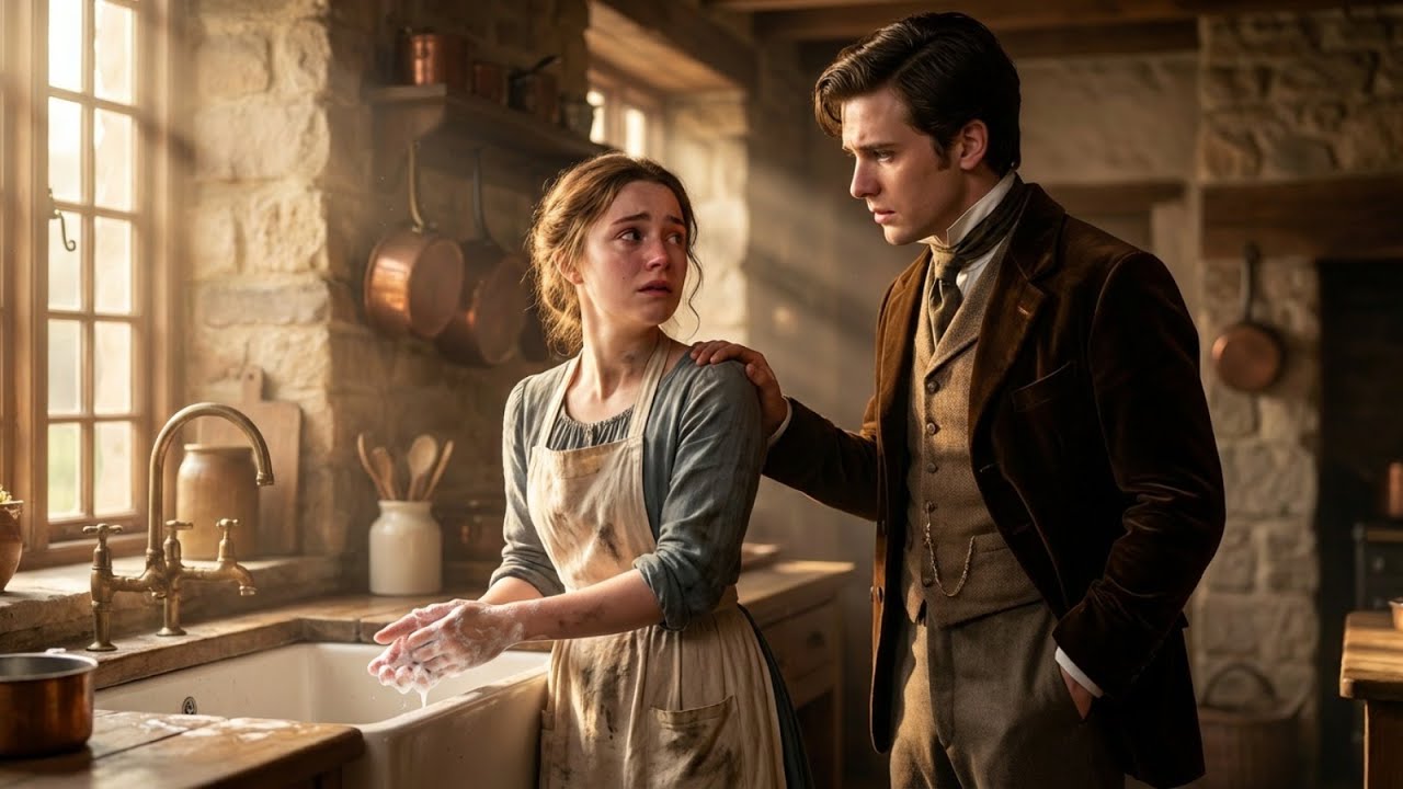 She Wept While Washing Dishes in the Duke’s Kitchen—Until He Entered Asking Who Had Broken Her Heart