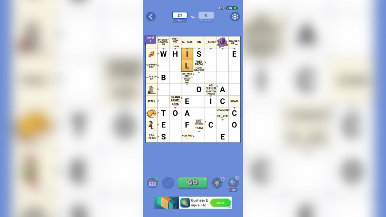 Crossword Go! | Gameplay Walkthrough - Level 7