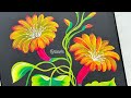 🌸🌻RELEASE your STRESS, watch me paint these Vibrant flowers using acrylic paints 🌻💖🎨