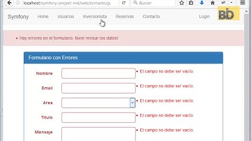 Curso Symfony - Módulo 4: Validation Forms