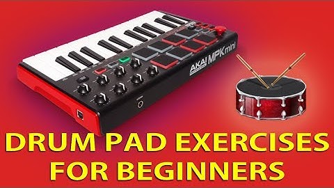🥁 DRUM MIDI PAD EXERCISES FOR BEGGINERS 🎹 Akai MPK Mini Mk3