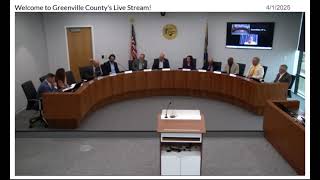 Greenville County Committee of the Whole April 1, 2025