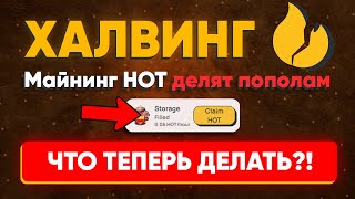 Добычу HOT урежут ВДВОЕ 😱 | ХАЛВИНГ Хот - что делать? | Как ускорить майнинг новичкам в Near Wallet