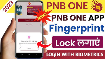 Pnb one app me biometrics ko enable kaise kare | pnb one app me fingerprint lock kaise lagaye.