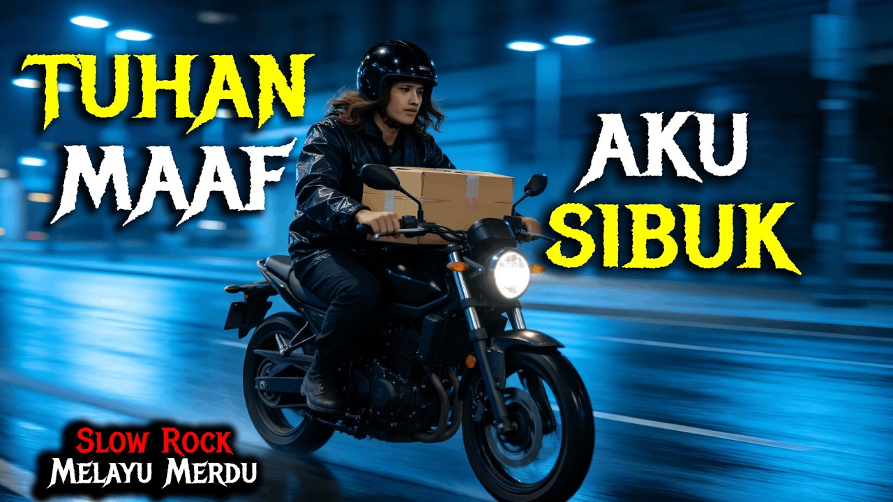 Slow Rock Melayu Menyentuh Jiwa | TUHAN MAAF AKU SIBUK (Official Lyric Video)