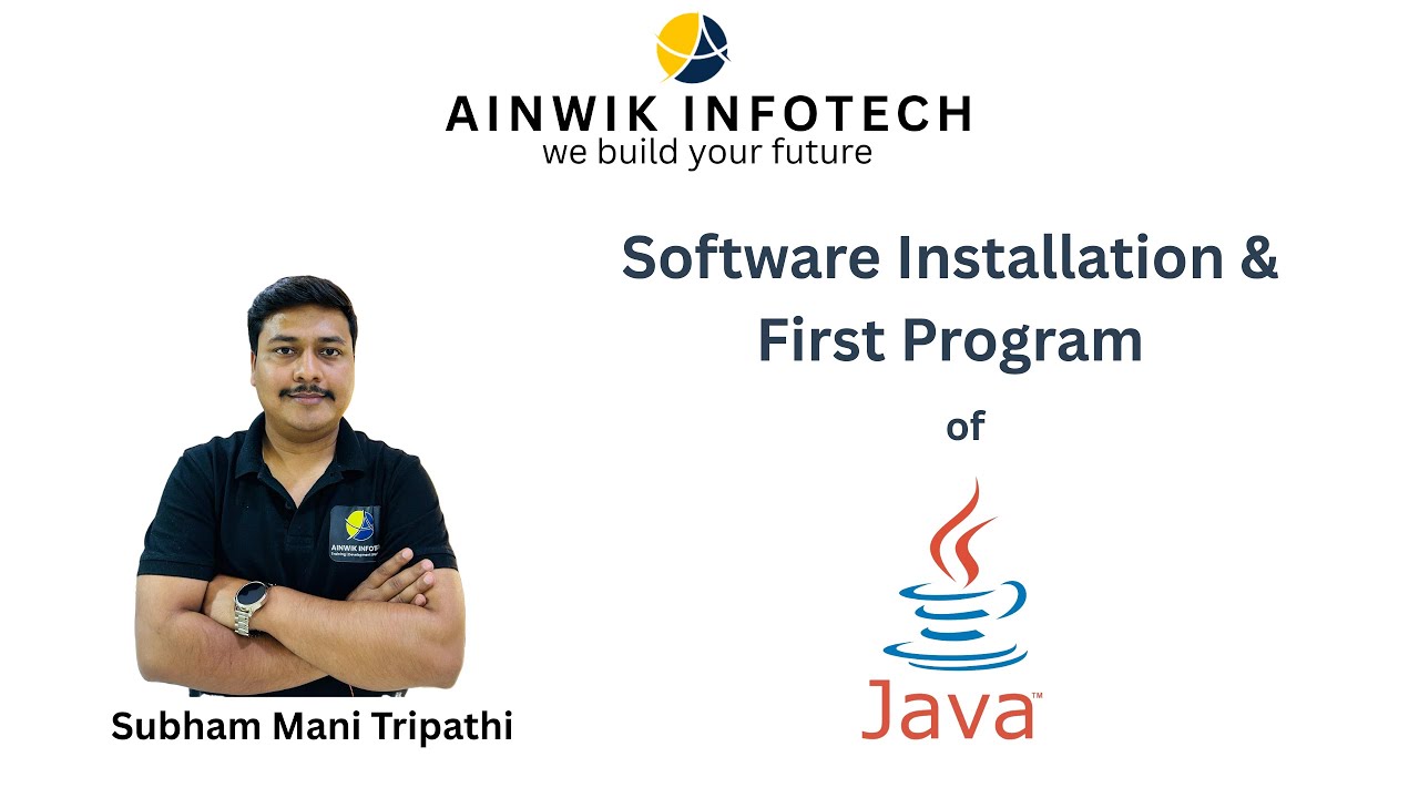 Software installation & First Program of Java - YouTube