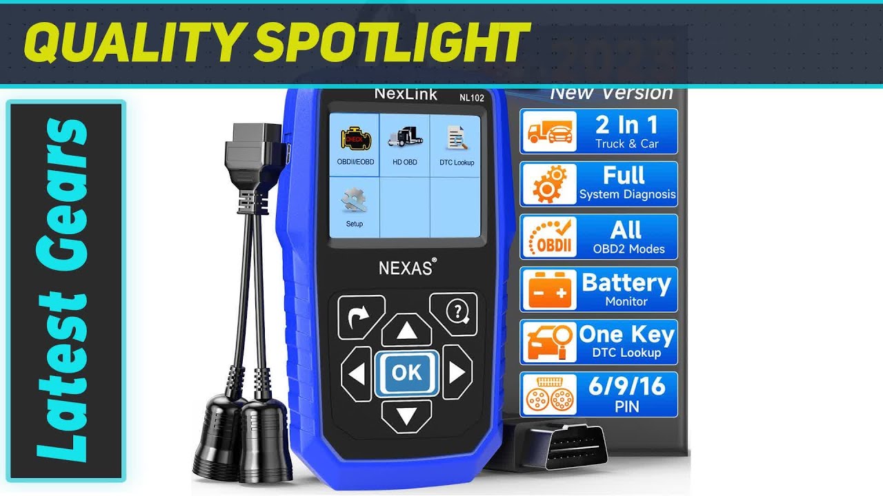Ultimate Heavy Duty Truck Scanner Review NEXAS NL102 Pro YouTube
