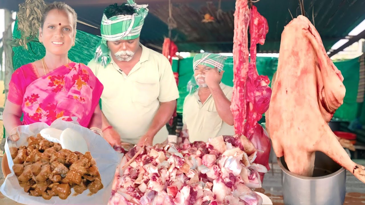 பன்றி இறைச்சி இட்லியுடன் வறுவல் கடை | Karamadai | Pork Meat business ideas in tamil | Siva Arun Tv