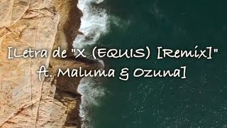 X (Remix) - Nicky Jam | J Balvin | Ozuna | Maluma (Letra/Lyrics) 🎵