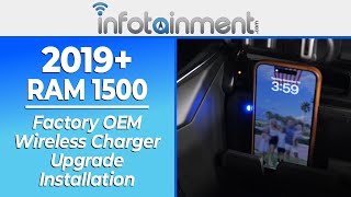 2019+ RAM 1500 - Factory OEM Wireless Charger Upgrade Installation Guide - Infotainment.com