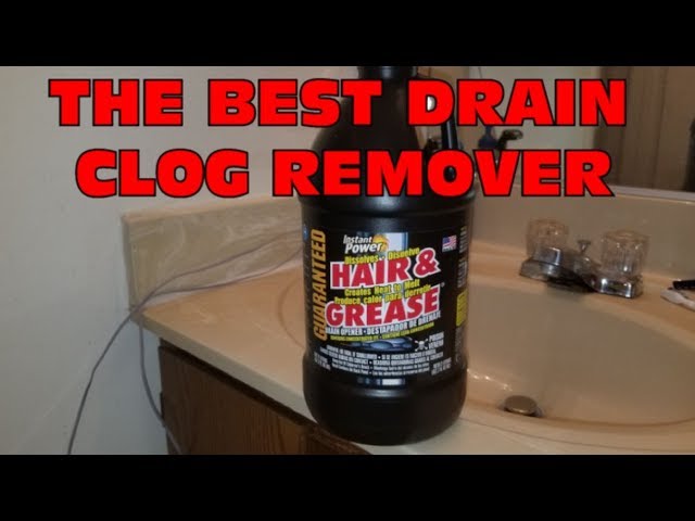 The best drain clog remover - Instant Power - Hair and Grease