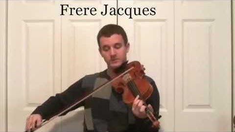 Learn How to Play Frere Jacques on the Violin - Learn to Slur Music Notes