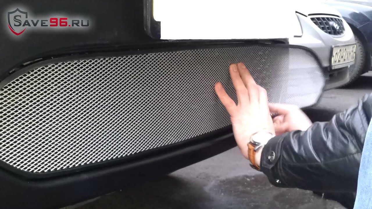 Защита радиатора на SsangYong Actyon Sport (СаньЕнг Актион Спорт) 2012 ...