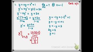 AP Calculus AB Implicit Differentiation More Examples