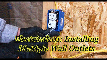 How to install and connect multiple wall outlets (Electrical 101)