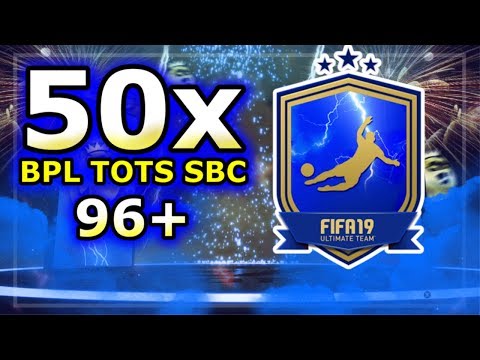 50x BPL TOTS SBC PACKOPENING| (96+) Son, Mane, Dijk | GURANTEED PL TOTS  FIFA 19 - YouTube