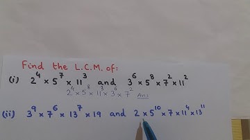 Video 56: Finding LCM of Exponential Expressions