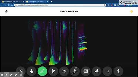 "Randomly Created" by Chrome Music Lab (Featuring Spectrogram Seizure)