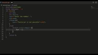 How to calculate factorial in C++ | Iterative Method | #Programing Tutorial | #C++