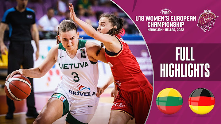 Lithuania - Germany | Basketball Highlights - Semi-Finals | #FIBAU18Europe Women