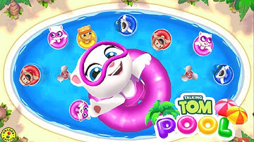 Talking Tom Pool Level 71 - 80 Walkthrough - New Talking Tom and Friends Android Gameplay