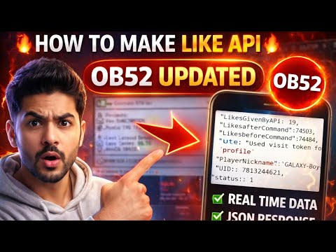 HOW TO MAKE LIKE API IN FREE FIRE | OB52 UPDATED | STEP BY STEP LIKE API TUTORIAL 