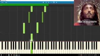 Video thumbnail of "Jesus Of Nazareth Piano Synthesia [Simple]"