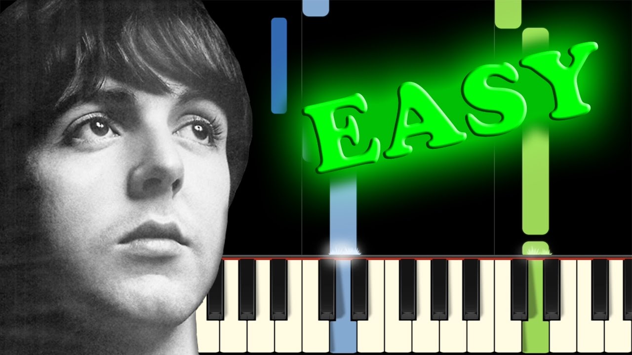 espina Himno Preciso THE BEATLES - YESTERDAY - Easy Piano Tutorial - YouTube