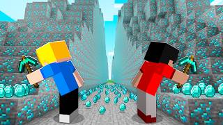 E se eu MINERAR uma MONTANHA de DIAMANTES no Minecraft!