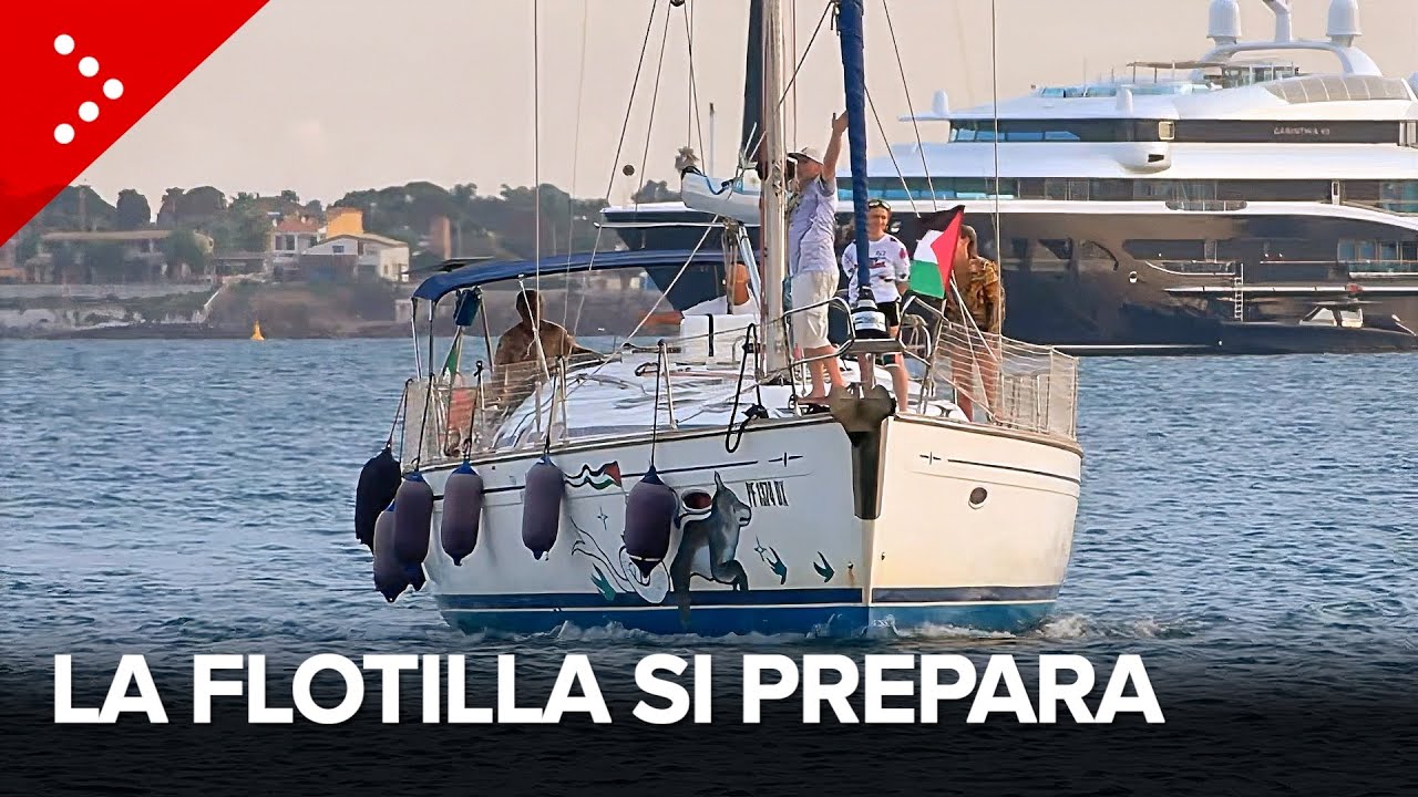 Corteo per la Global Sumud Flotilla a Catania, prime barche a Siracusa: 