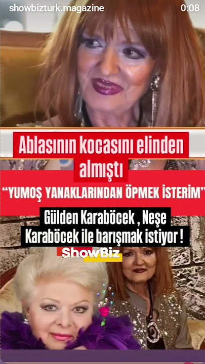 Gülden Karaböcek  Neşe Karaböcek ile barışmak istiyor #neşekaraböcek #güldenkaraböcek  #magazin