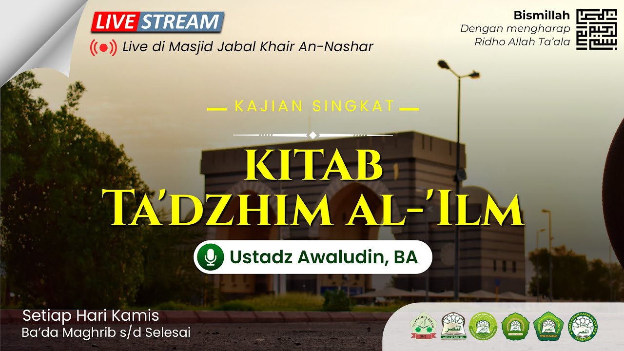 LIVE || KAJIAN BERSAMA USTADZ AWWALUDDIN, BA. حفظه الله تعالى||