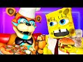 GLAMROCK FNAF vs BOB ESPONJA ANIMATRÓNICO (Español Security Breach SFM 3D Animación Parodia Animada)