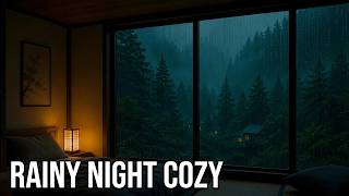 Deep Dark Forest Rain at Night | Sleeping and Relaxing.
