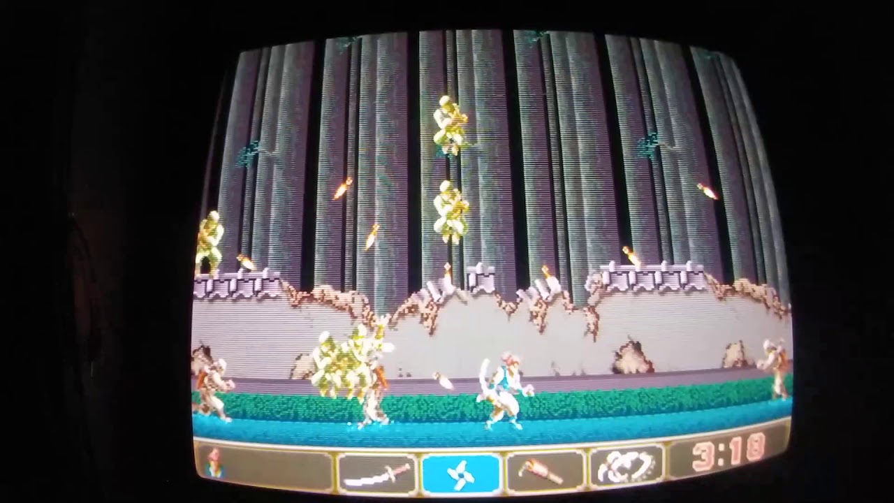 Ninja Spirit (World) Test AdvanceMAME Retropie CRT Edition - Raspberry pi /3B+ - TV 15Khz Jamma