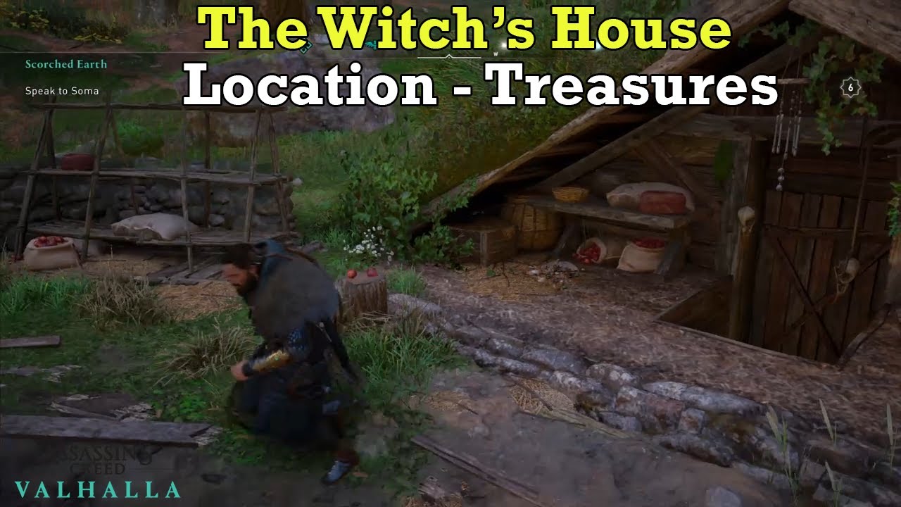 Assassin’s Creed Valhalla: The Witch's House Location - Treasures - YouTube