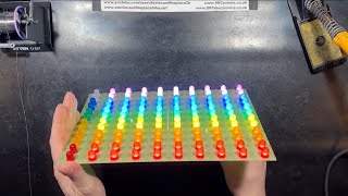 Building the Pride Flag VU meter PCBs (LM3916 + confession)