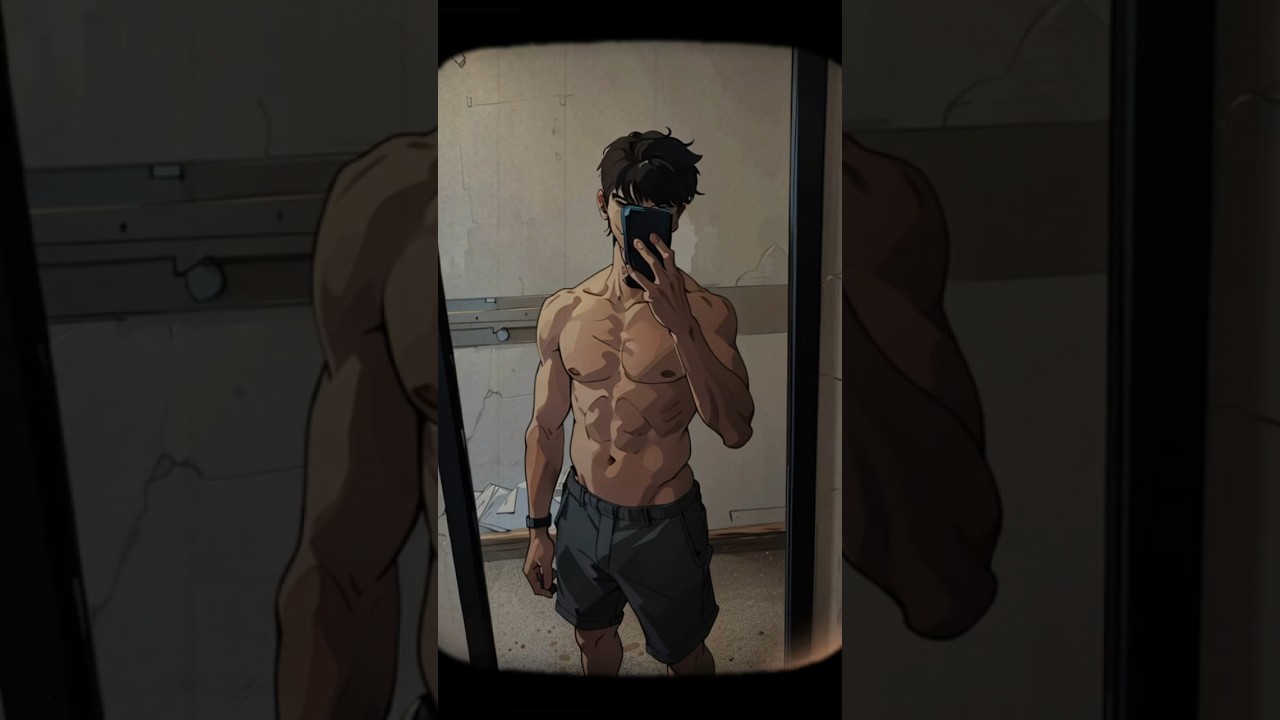 YouTube thumbnail: if I was in an anime… #shorts