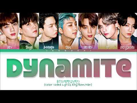 BTS - Dynamite lyrics (방탄소년단 Dynamite 가사) (Color Coded Lyrics)