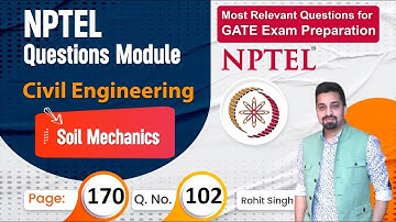 Civil Soil Mechanics Analysis NPTEL Qs series | Civil NPTEL Assignment Questions for GATE Exam 2023