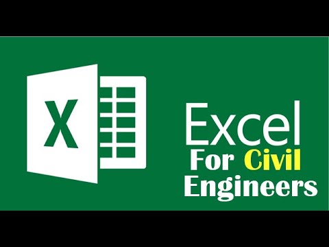 Excel For Civil Engineers 01 - YouTube