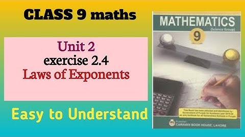 class 9 maths chapter 2 | Exercise 2.4 | Laws of Exponents | @ijazfoundationacademy