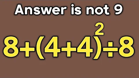 8+(4+4)²÷8 = ❓ / Is your math brain ready for this challenge / Simplify algebraic expression