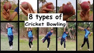 All Types Of Bowling in Cricket !! [Grip & Action] Fast+Spin Bowling | Challenge to You 