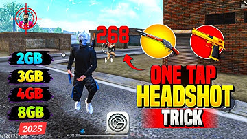 Free Fire Auto Headshot Trick 2025 Sensitivity | 2gb, 4gb, 6gb, 8gb Ram Headshot Sensitivity Setting