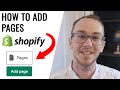 How To Add Pages on Shopify