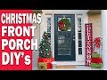 CHRISTMAS FRONT PORCH ENTRYWAY DECOR IDEAS DIY CHRISTMAS SIGN