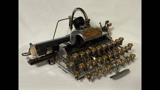 Blickensderfer Top Frame Installation, Installing the top frame on a Blickensderfer No.5 Typewriter