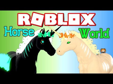 Roblox Horse World Unicorn With Lots Of Horns And It Color Changes Foal Vs Adult Youtube - cookie swirl c roblox horse videos